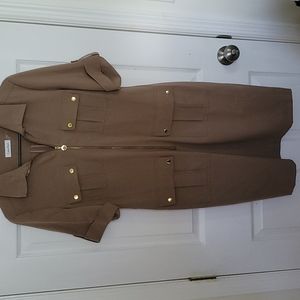 Taupe Calvin Klein Shift Dress Size 12